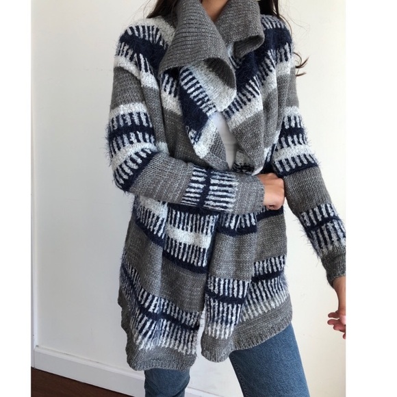 Market & Spruce | Sweaters | Market Spruce Striped Tonio Open Drape Cardigan | Poshmark